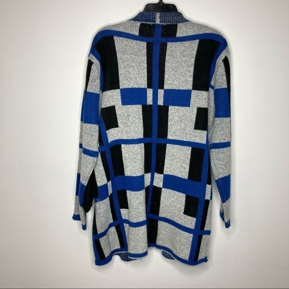 Baciano abstract open cardigan sweater size XL - Picture 6 of 7